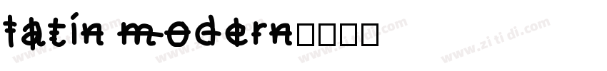latin modern字体转换